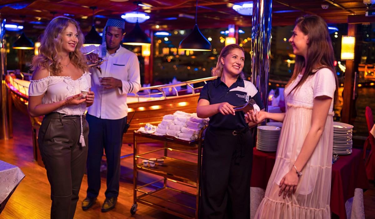 Iconic Dinner Cruise Along Creek Canal in Dhow