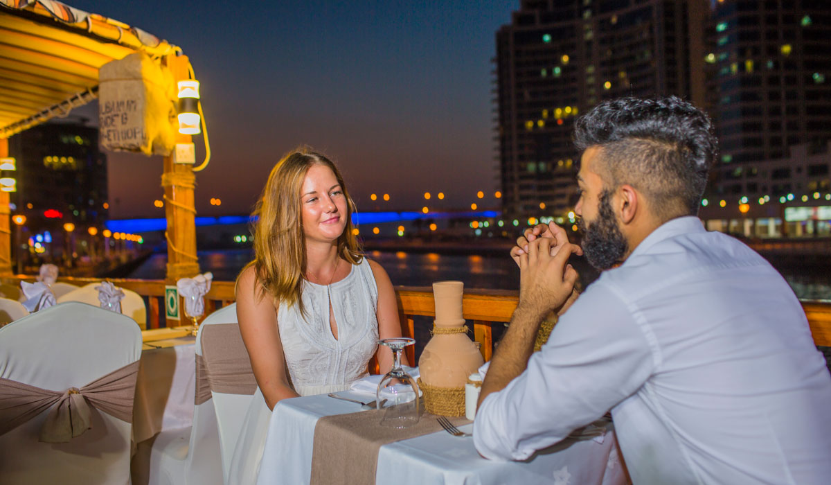 Dhow Dinner Cruise in Marina Canal with Live Entertainment
